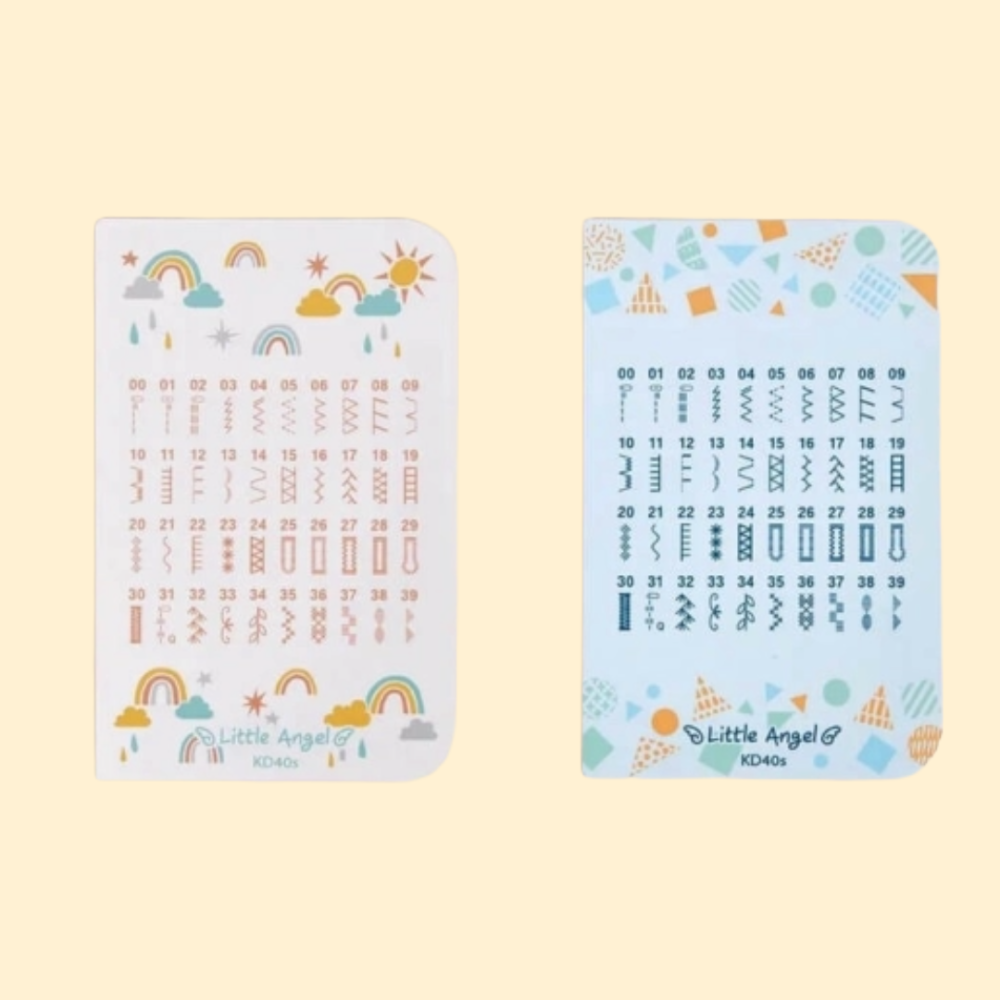 Les points pouir une machine à coudre enfant